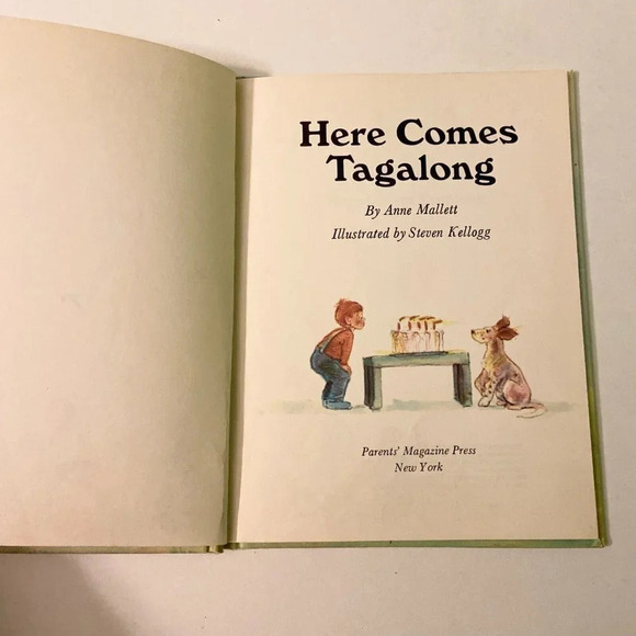 Vintage  1971 Here Comes Tagalong by Anne Mallet Steven Kellogg Hardcover Book - Picture 7 of 15
